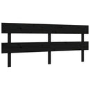 sengeramme med sengegavl 200x200 cm massivt træ sort