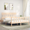 sengeramme uden madras 160x200 cm massivt fyrretræ