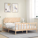 sengeramme uden madras 160x200 cm massivt fyrretræ
