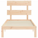 sengeramme uden madras 90x200 cm massivt fyrretræ