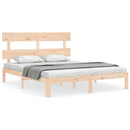 sengeramme uden madras 160x200 cm massivt fyrretræ