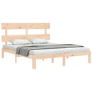 sengeramme uden madras 160x200 cm massivt fyrretræ