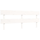 sengeramme uden madras 200x200 cm massivt fyrretræ hvid
