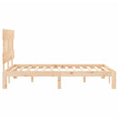 sengeramme uden madras 140x190 cm massivt fyrretræ