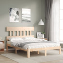 sengeramme uden madras 140x190 cm massivt fyrretræ