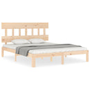 sengeramme uden madras 160x200 cm massivt fyrretræ