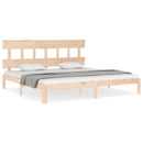 sengeramme uden madras 200x200 cm massivt fyrretræ