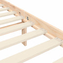 sengeramme uden madras 200x200 cm massivt fyrretræ