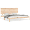 sengeramme uden madras 200x200 cm massivt fyrretræ