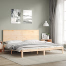 sengeramme uden madras 200x200 cm massivt fyrretræ