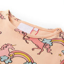 Pyjamas til børn str. 104 korte ærmer orange