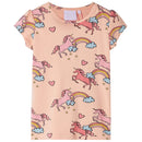 Pyjamas til børn str. 116 korte ærmer orange
