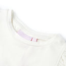 T-shirt til børn str. 116 ecrufarvet