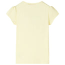 T-shirt til børn str. 92 lysegul