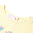 T-shirt til børn str. 92 lysegul