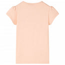 T-shirt til børn str. 116 lys orange