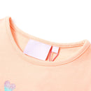 T-shirt til børn str. 116 lys orange