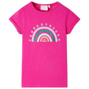 T-shirt til børn str. 128 pink