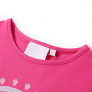 T-shirt til børn str. 128 pink