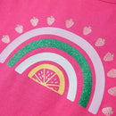 T-shirt til børn str. 128 pink