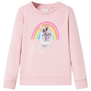 Sweatshirt til børn str. 104 lyserød