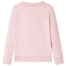 Sweatshirt til børn str. 104 lyserød