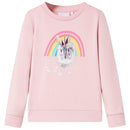 Sweatshirt til børn str. 116 lyserød