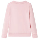 Sweatshirt til børn lys str. 128 lyserød