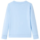 Sweatshirt til børn str. 104 lyseblå