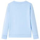 Sweatshirt til børn str. 116 lyseblå
