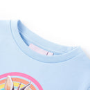 Sweatshirt til børn str. 116 lyseblå