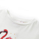 T-shirt til børn str. 104 ecrufarvet