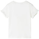 T-shirt til børn str. 140 ecrufarvet