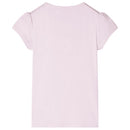 T-shirt til børn str. 116 lyserød