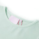 T-shirt til børn str. 128 mintgrøn