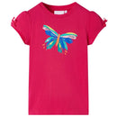T-shirt til børn str. 104 pink
