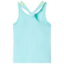 Tanktop til børn str. 128 lys mintgrøn