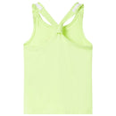 Tanktop til børn str. 104 neongul