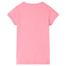 T-shirt til børn str. 128 lyserød