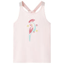 Tanktop til børn str. 92 lyserød