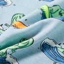 Pyjamas til børn str. 128 korte ærmer lyseblå