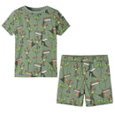 Pyjamas til børn str. 116 lys kakifarve