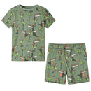 Pyjamas til børn str. 128 lys kakifarve