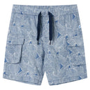 Shorts til børn str. 116 med snøre mørkeblå