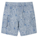 Shorts til børn str. 116 med snøre mørkeblå