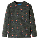 Pyjamas til børn str. 92 kakifarvet