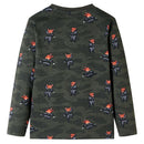 Pyjamas til børn str. 92 kakifarvet