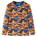 Pyjamas til børn str. 116 cognacfarvet