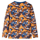 Pyjamas til børn str. 128 cognacfarvet