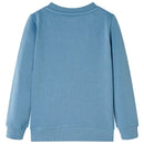 Sweatshirt til børn mellemblå str. 128